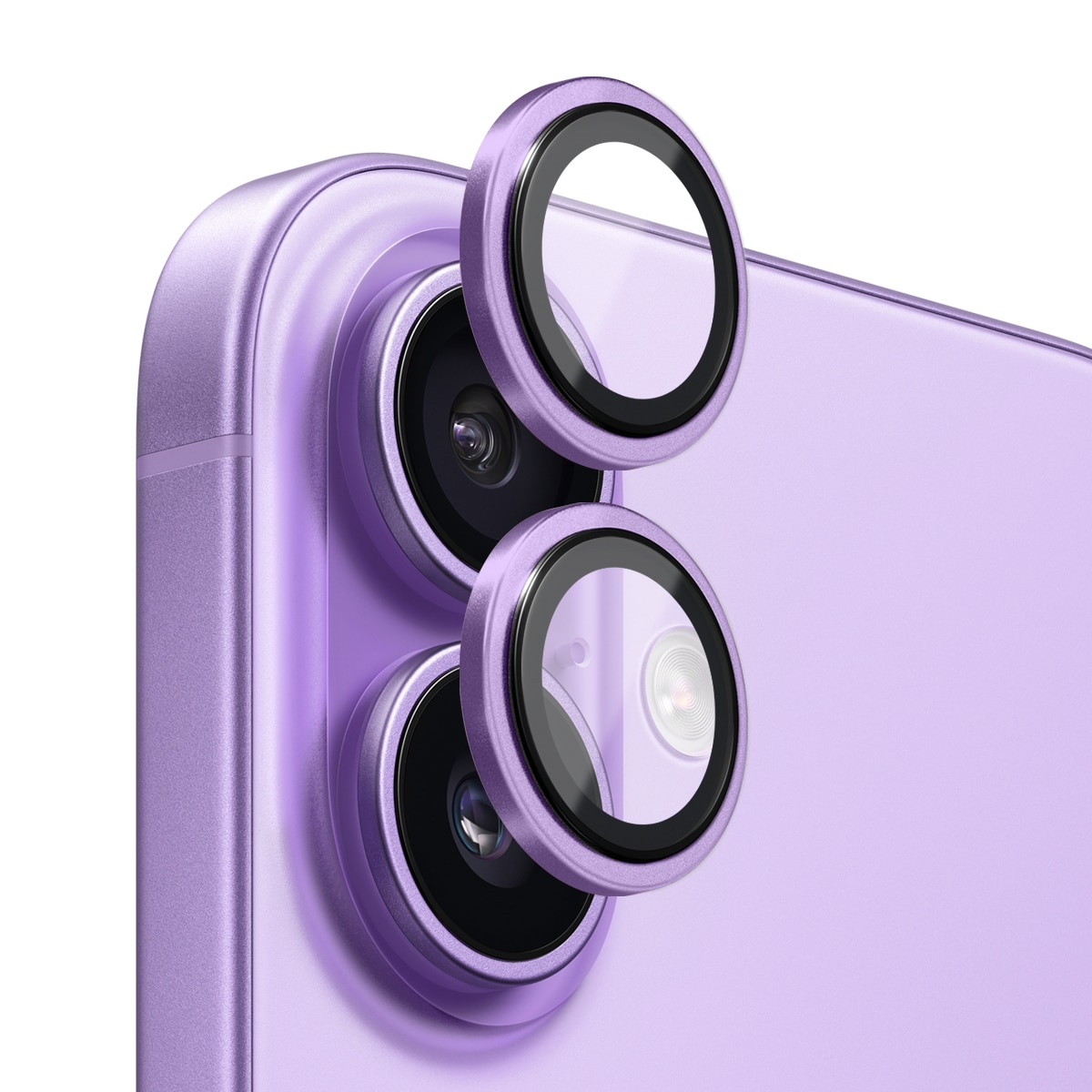 Protecteur d'objectif aluminium verre trempé iPhone 17 Violet