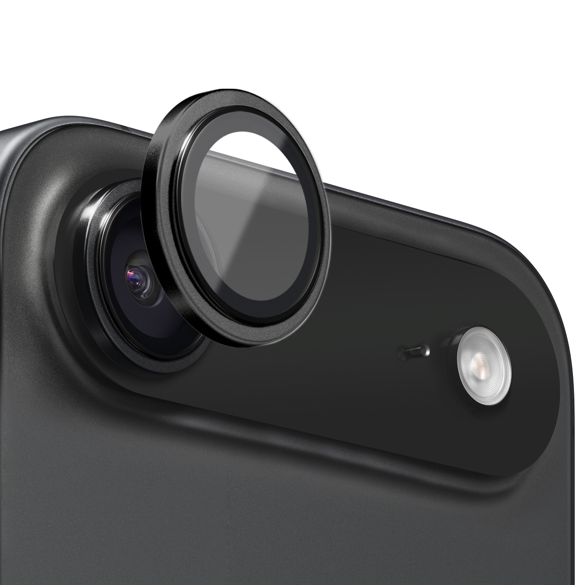 Protecteur d'objectif aluminium verre trempé iPhone 17 Air Noir