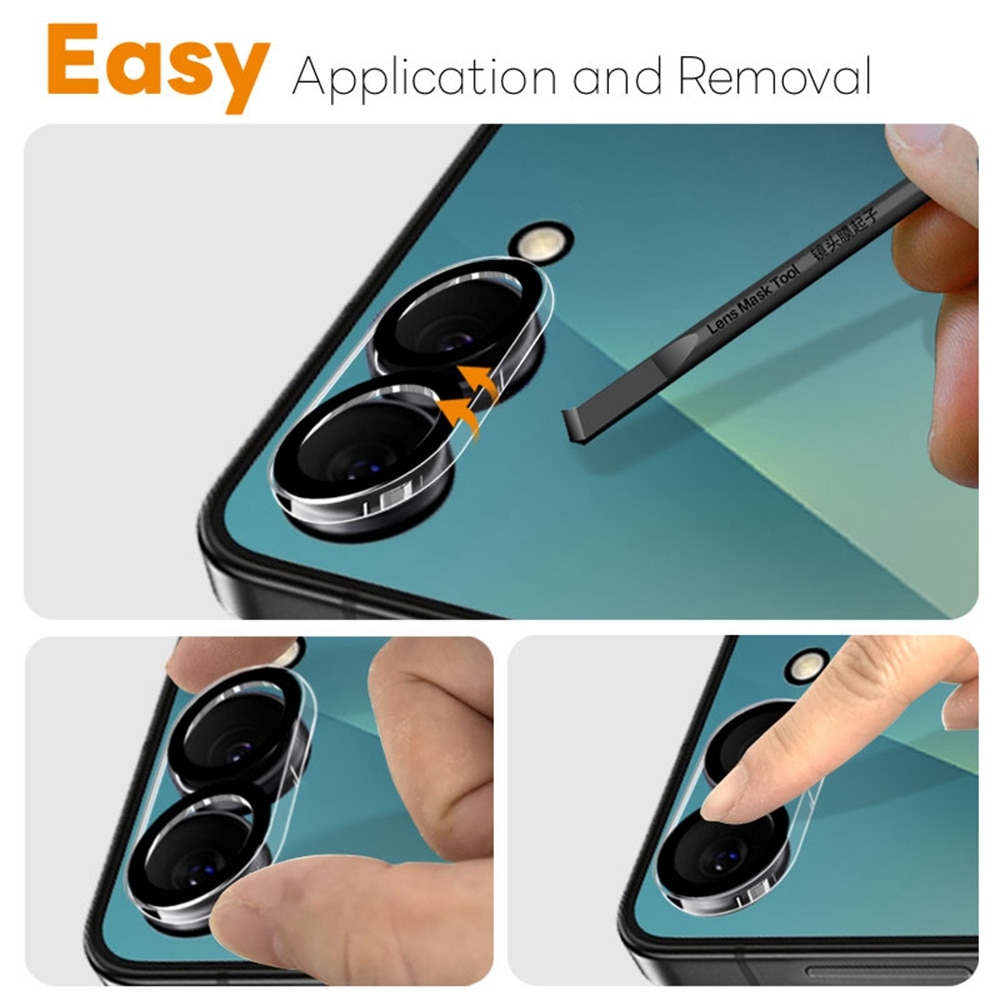 Protecteur d'objectif verre trempé Samsung Galaxy Z Flip 7 (2 pièces)