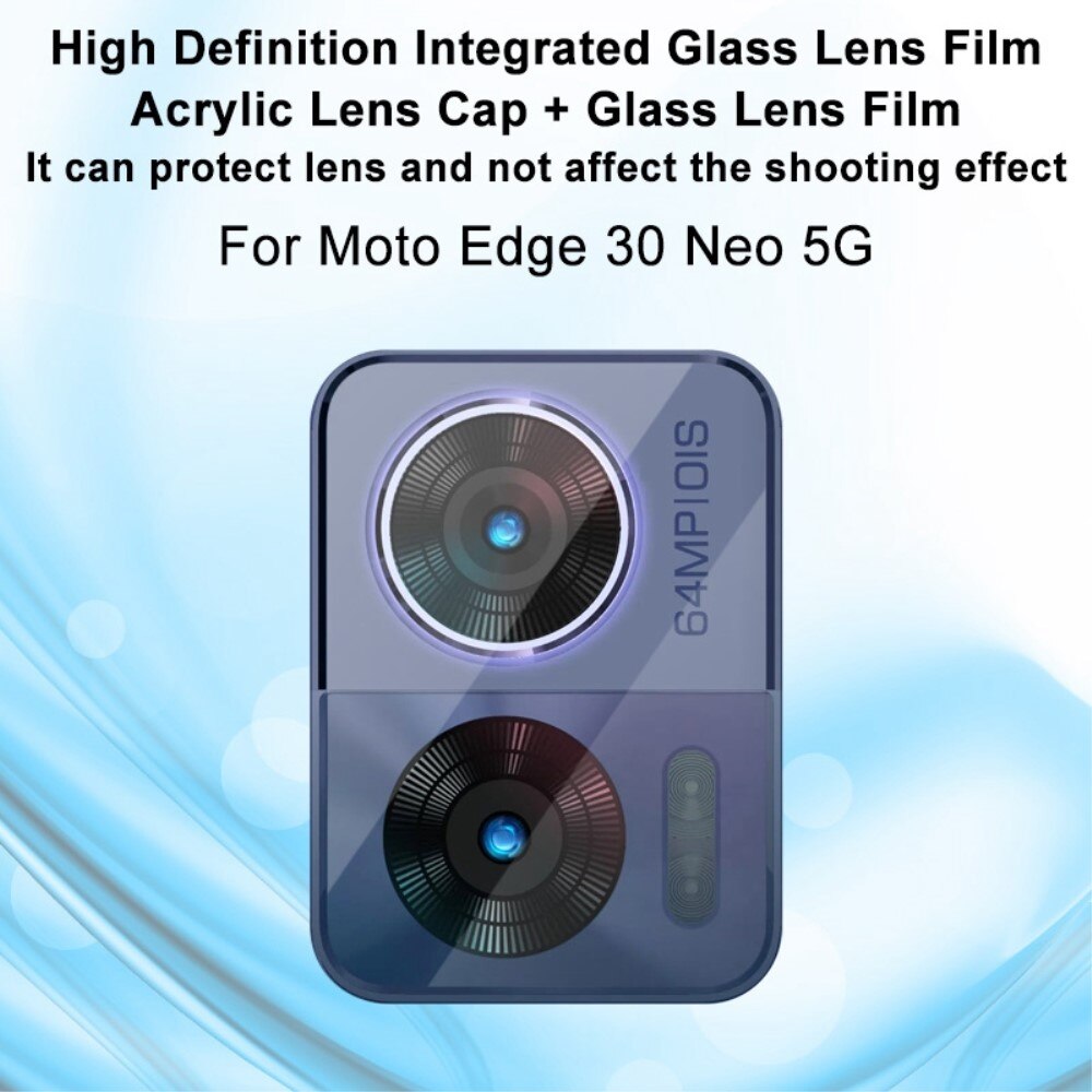 Protecteur de lentille en verre trempé 0,2 mm Motorola Edge 30 Neo, Transparent