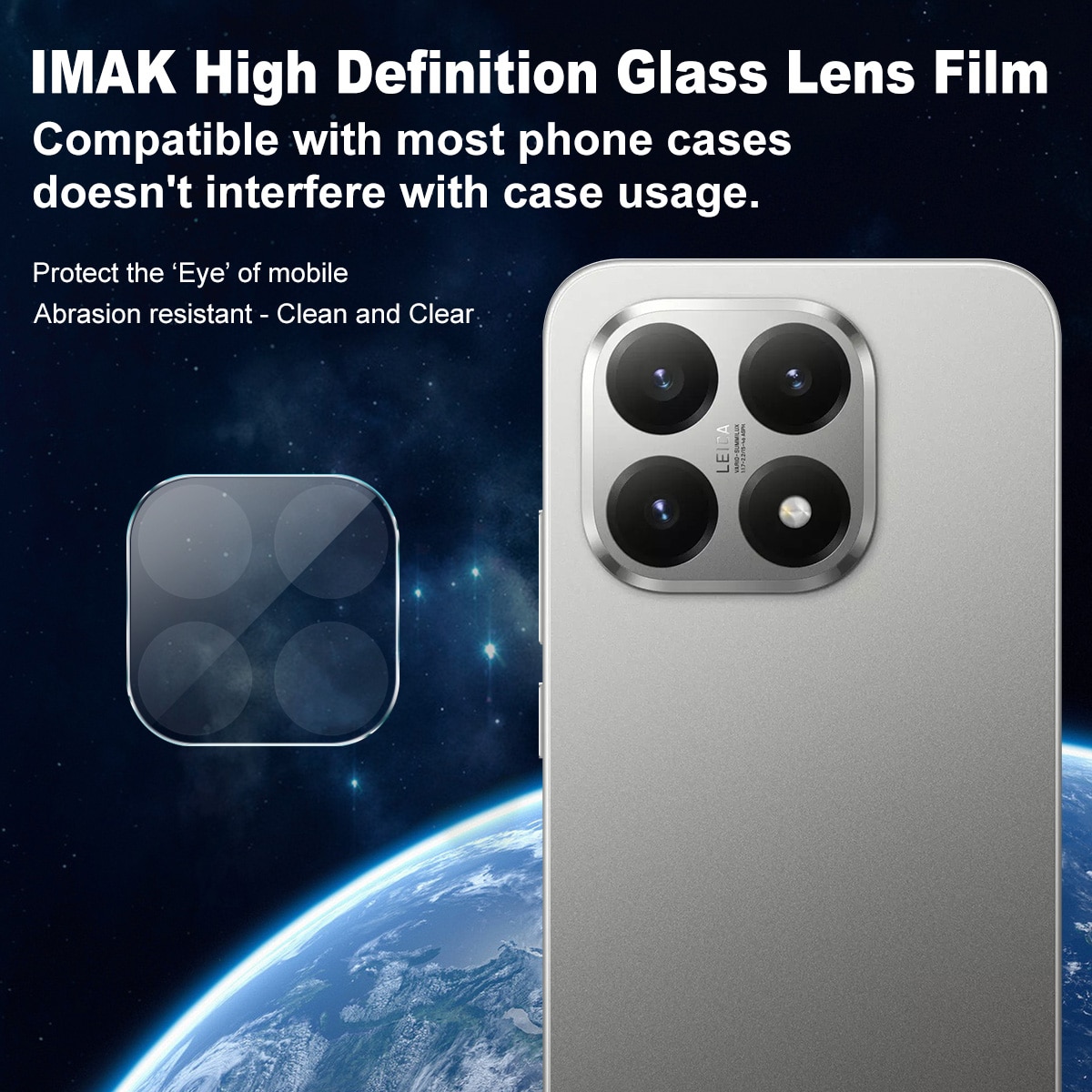 Protecteur de lentille en verre trempé 0,2 mm Xiaomi 15T, Transparent
