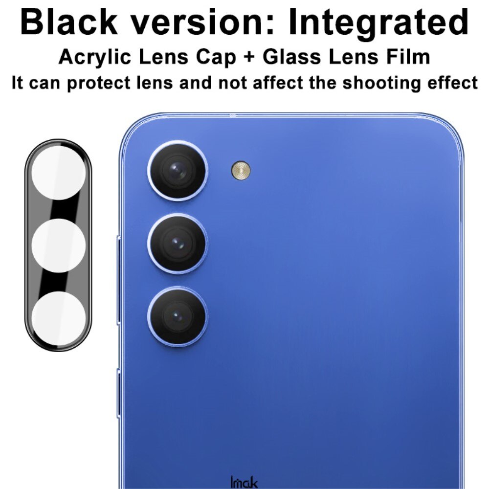 Protecteur de lentille en verre trempé 0,2 mm Samsung Galaxy S23/Galaxy S23 Plus, Noir