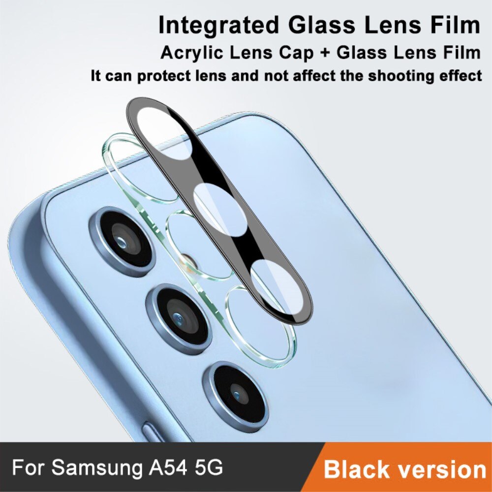 Protecteur de lentille en verre trempé 0,2 mm Samsung Galaxy A54, Noir