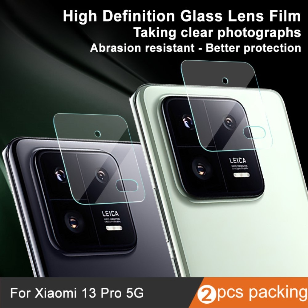 Protecteur de lentille en verre trempé 0,2 mm (2 pièces) Xiaomi 13 Pro, transparent