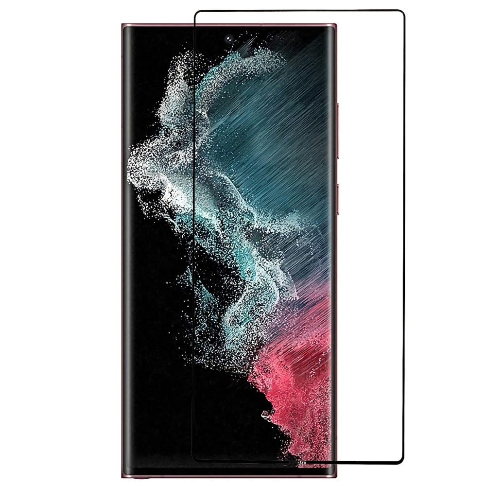 Verre trempé à couverture complète Samsung Galaxy S23 Ultra, noir