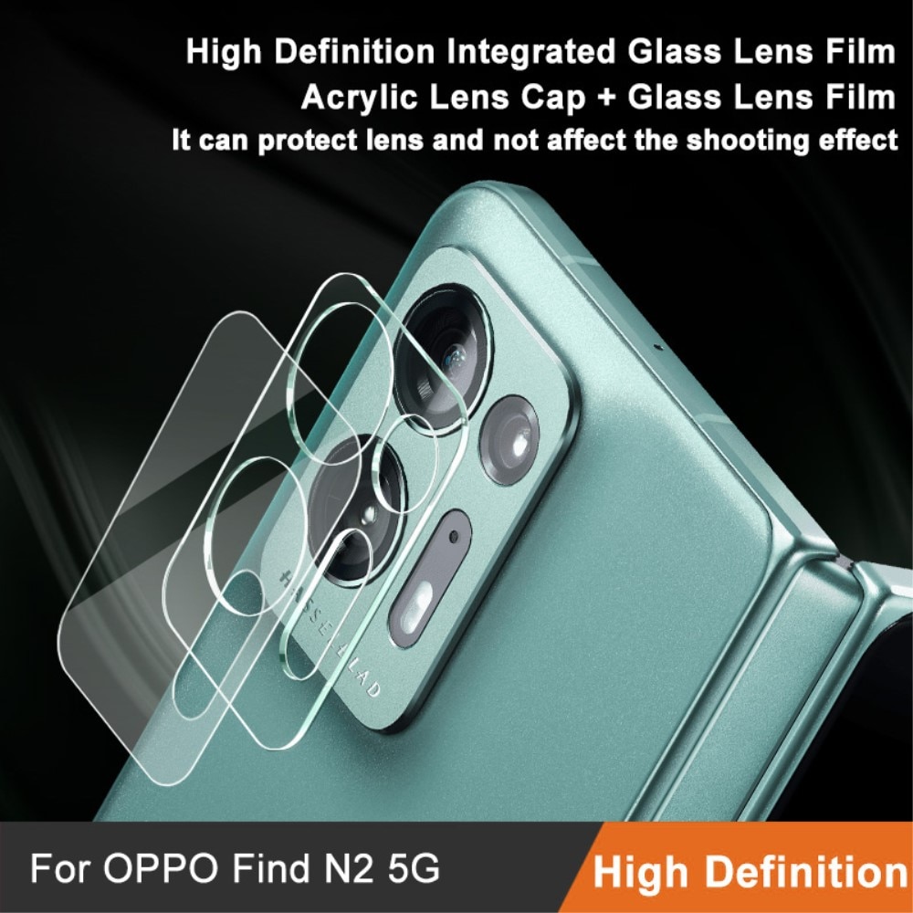 Protecteur de lentille en verre trempé 0,2 mm Oppo Find N2, transparent