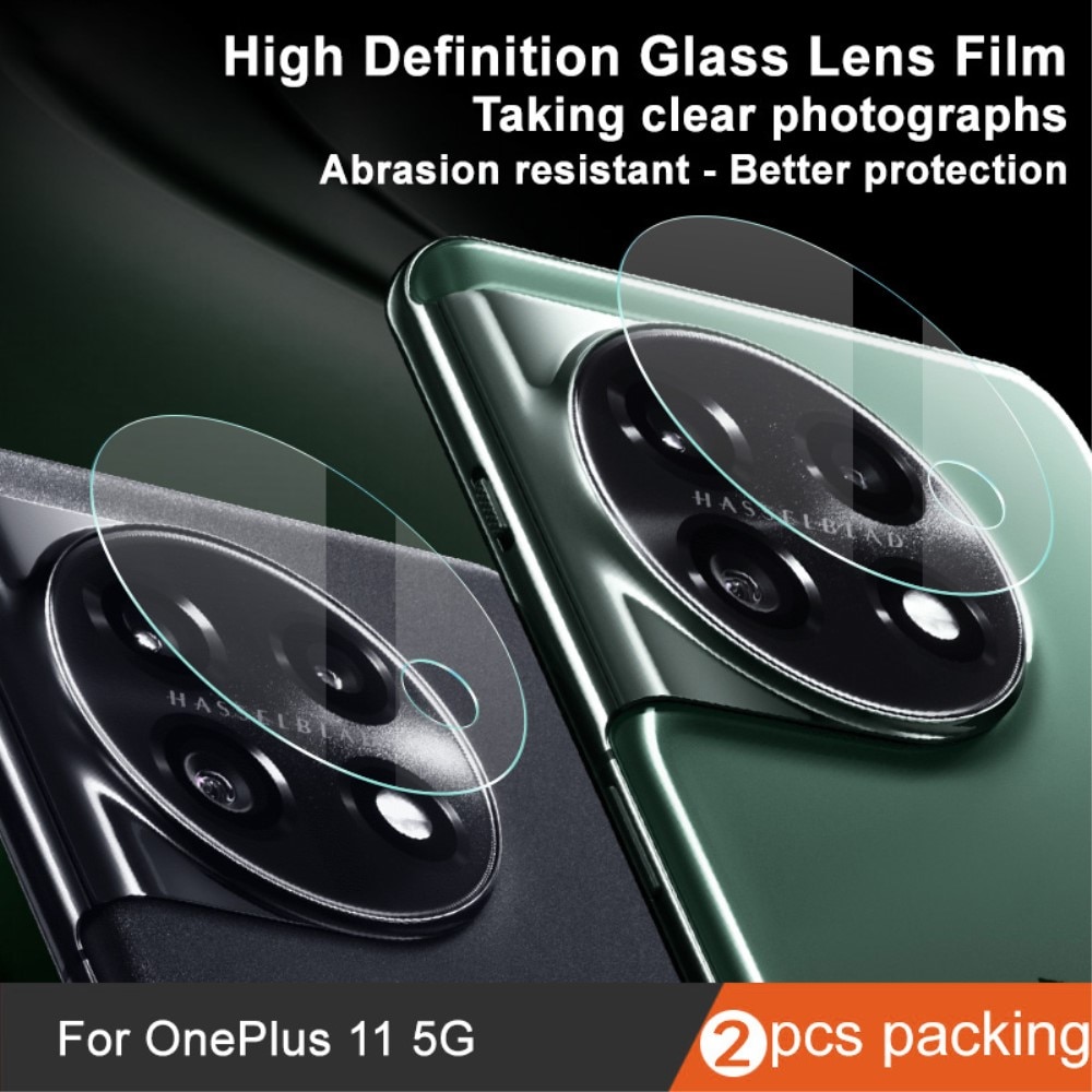 Protecteur de lentille en verre trempé 0,2 mm (2 pièces) OnePlus 11, transparent