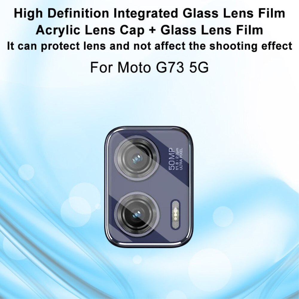 Protecteur de lentille en verre trempé 0,2 mm Motorola Moto G73, transparent