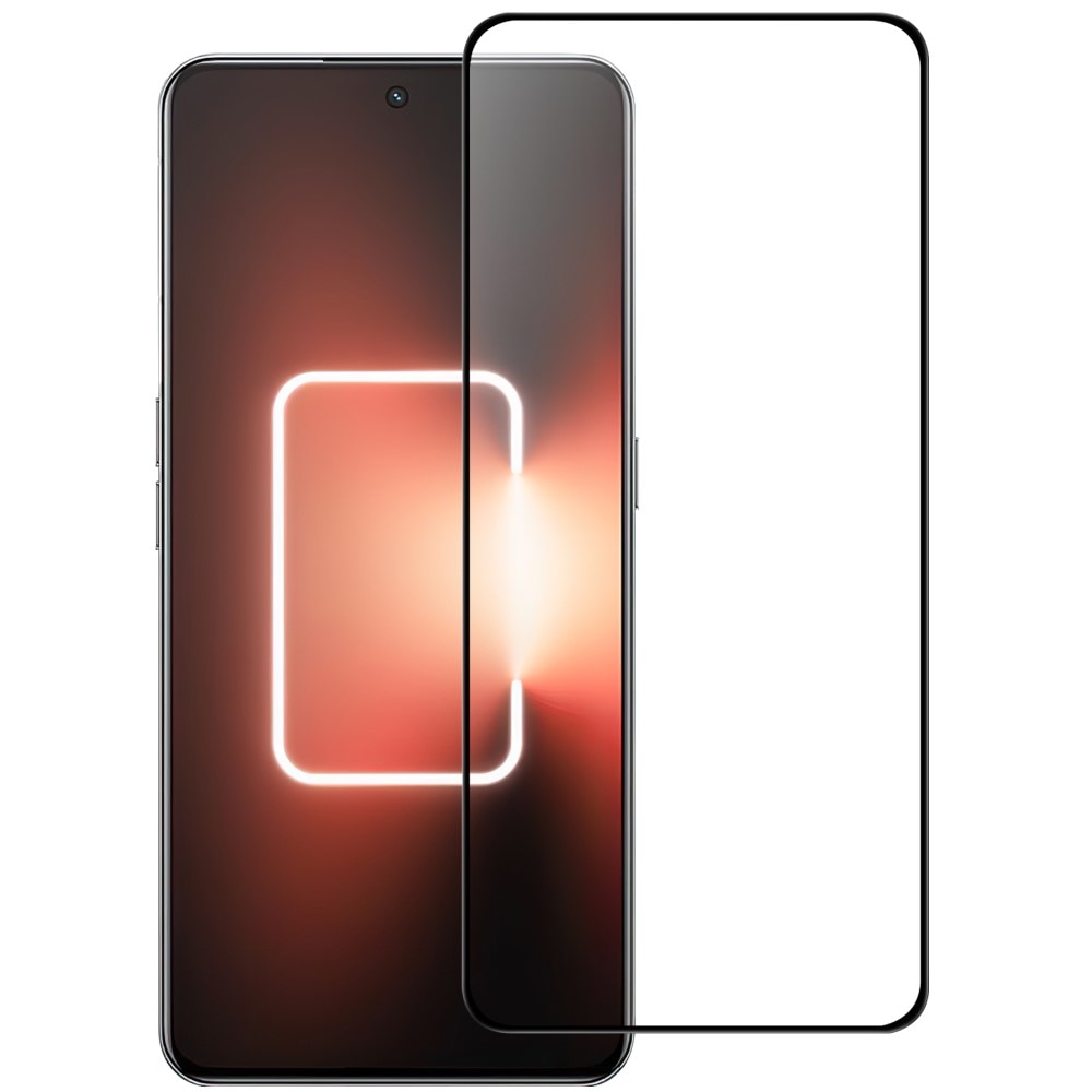 Verre trempé à couverture complète Realme GT3, noir