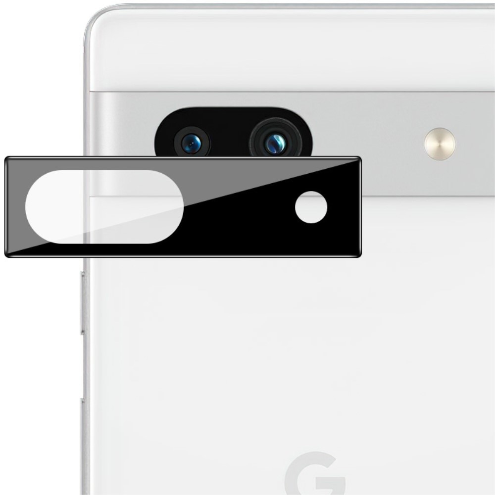 Protecteur de lentille en verre trempé 0,2 mm Google Pixel 7a, noir