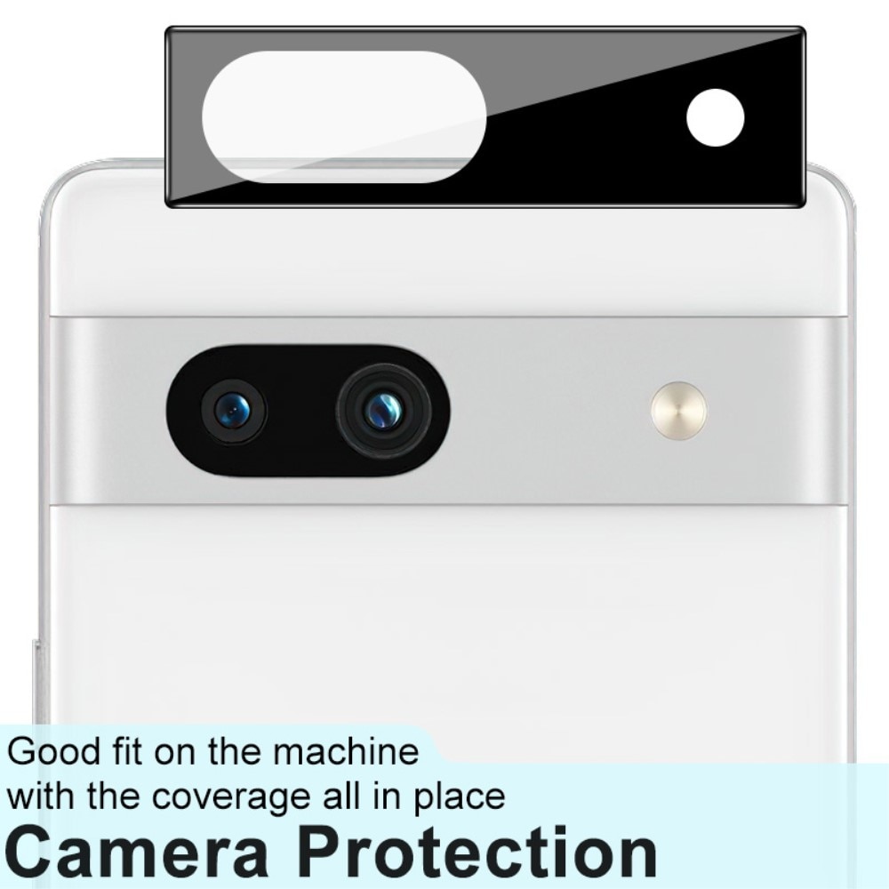Protecteur de lentille en verre trempé 0,2 mm Google Pixel 7a, Noir