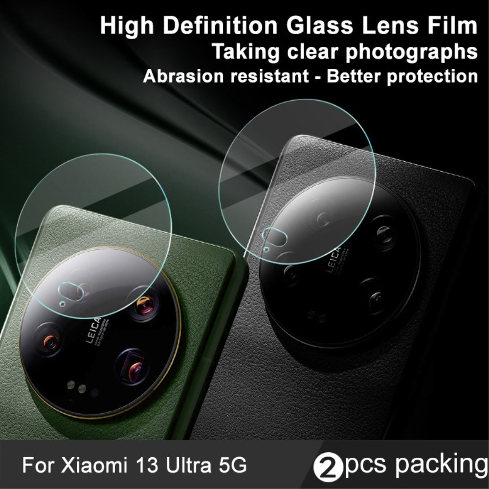 Protecteur de lentille en verre trempé 0,2 mm (2 pièces) Xiaomi 13 Ultra, transparent