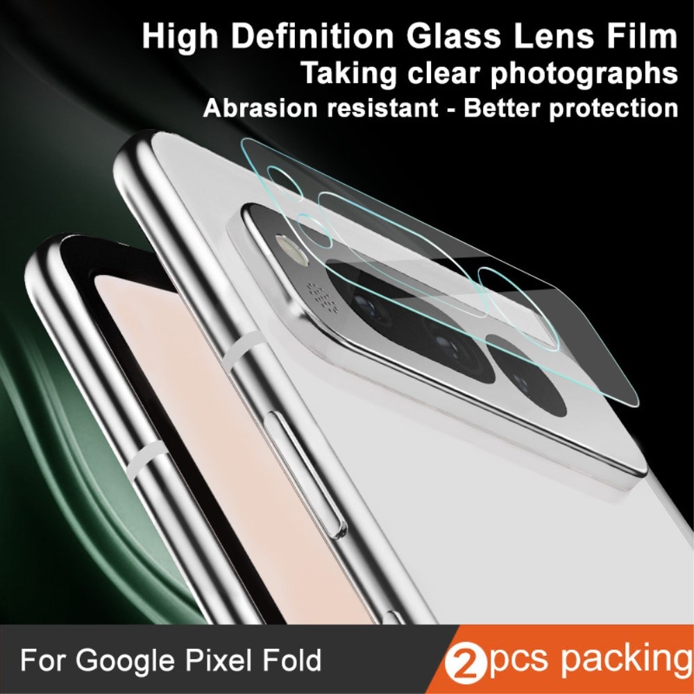 Protecteur de lentille en verre trempé 0,2 mm (2 pièces) Google Pixel Fold, transparent