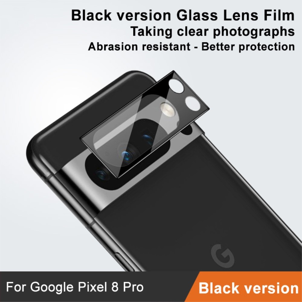 Protecteur de lentille en verre trempé 0,2 mm Google Pixel 8 Pro, Noir
