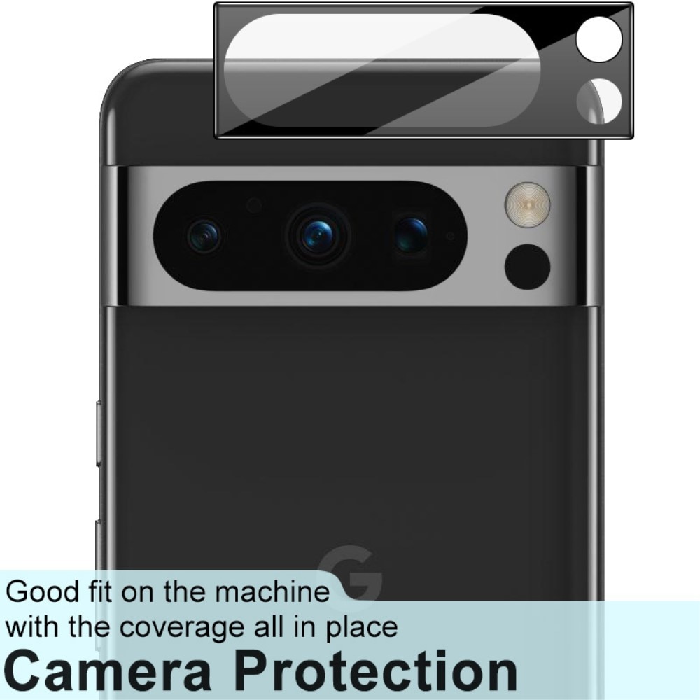 Protecteur de lentille en verre trempé 0,2 mm Google Pixel 8 Pro, noir