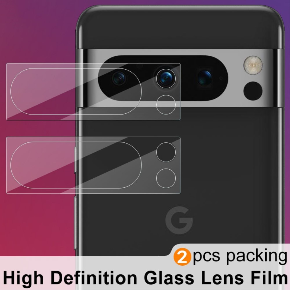 Caméra Protecteur en verre trempé 0,2 mm (2 pièces) Google Pixel 8 Pro, transparent