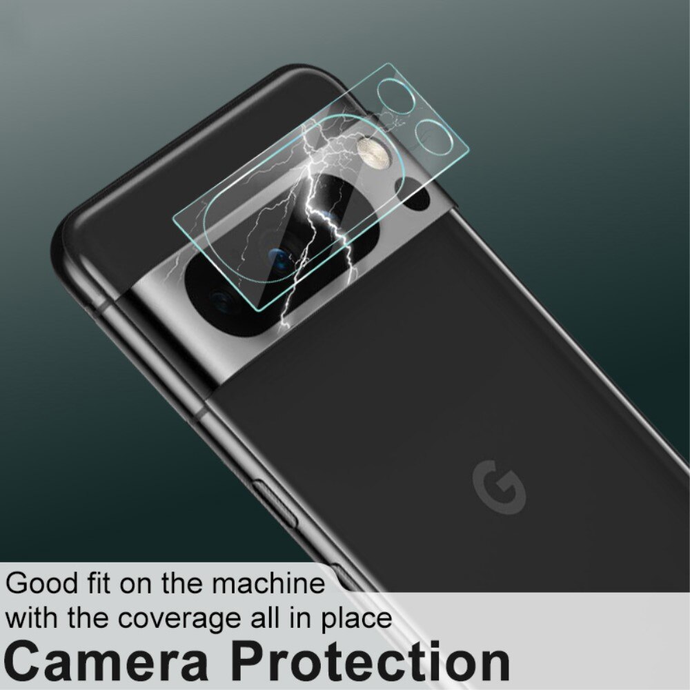 Caméra Protecteur en verre trempé 0,2 mm (2 pièces) Google Pixel 8 Pro, transparent