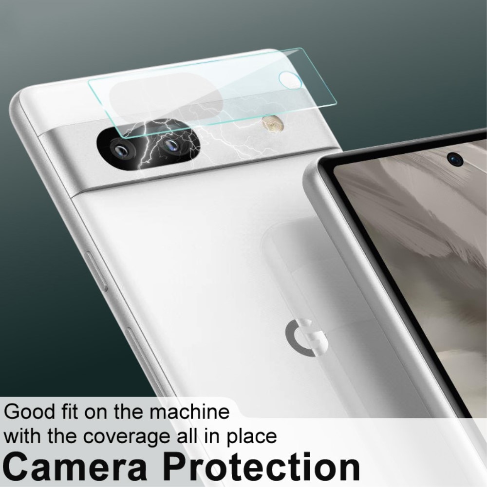 Protecteur de lentille en verre trempé 0,2 mm (2 pièces) Google Pixel 7a, transparent