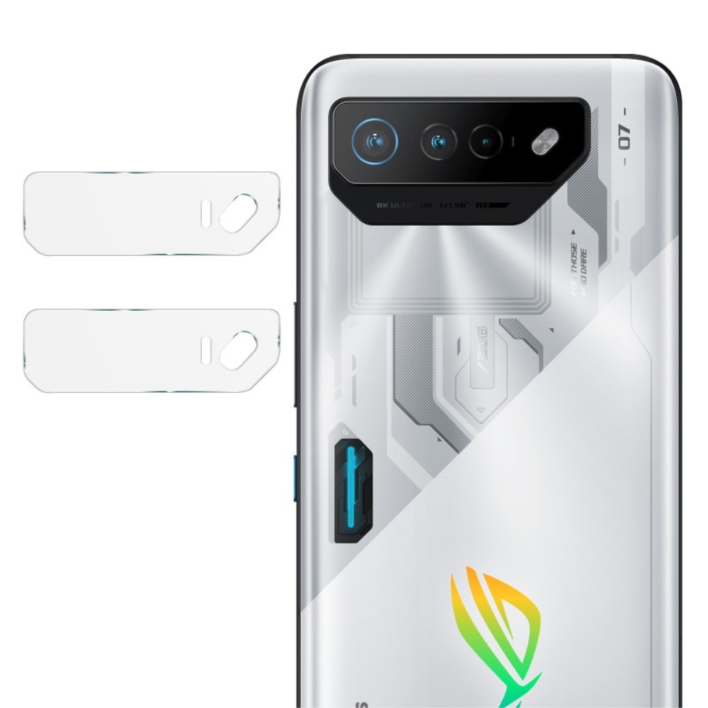 Protecteur de lentille en verre trempé 0,2 mm (2 pièces) Asus ROG Phone 7, transparent