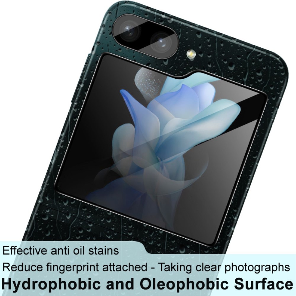 Imak Protecteur d'objectif + Protection d'écran arriere en verre trempé Samsung  Galaxy Z Flip 5, noir