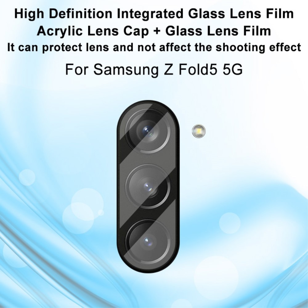 Protecteur de lentille en verre trempé 0,2 mm Samsung Galaxy Z Fold 5, transparent