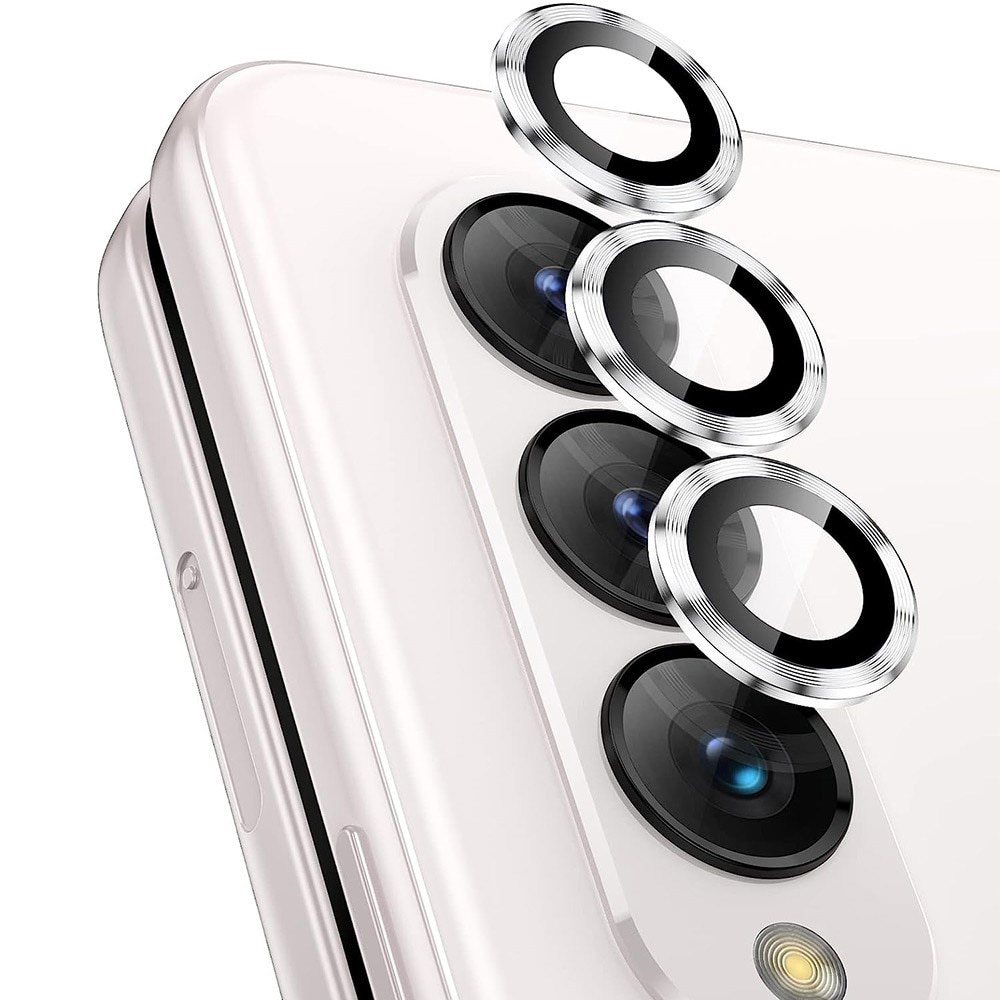 Protecteur d'objectif aluminium verre trempé Samsung Galaxy Z Fold 5, argent