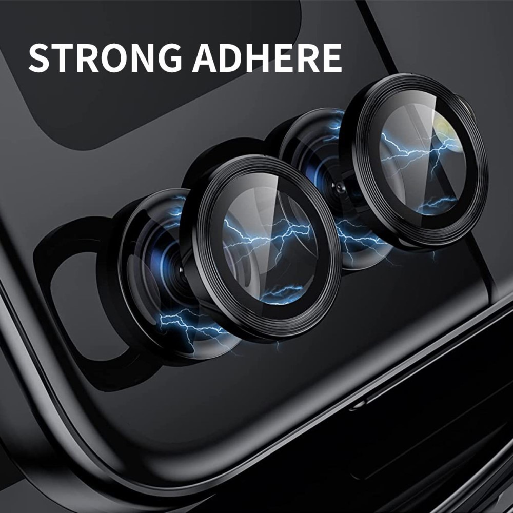 Protecteur d'objectif aluminium verre trempé Samsung Galaxy Z Flip 5, noir