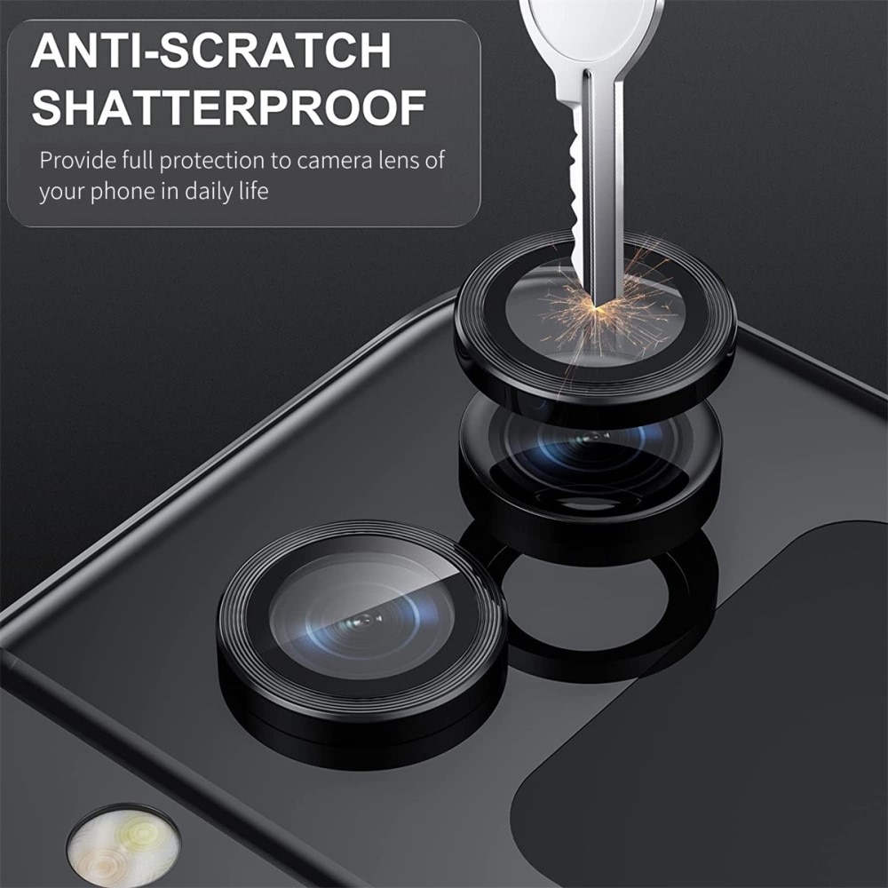 Protecteur d'objectif aluminium verre trempé Samsung Galaxy Z Flip 5, bleu