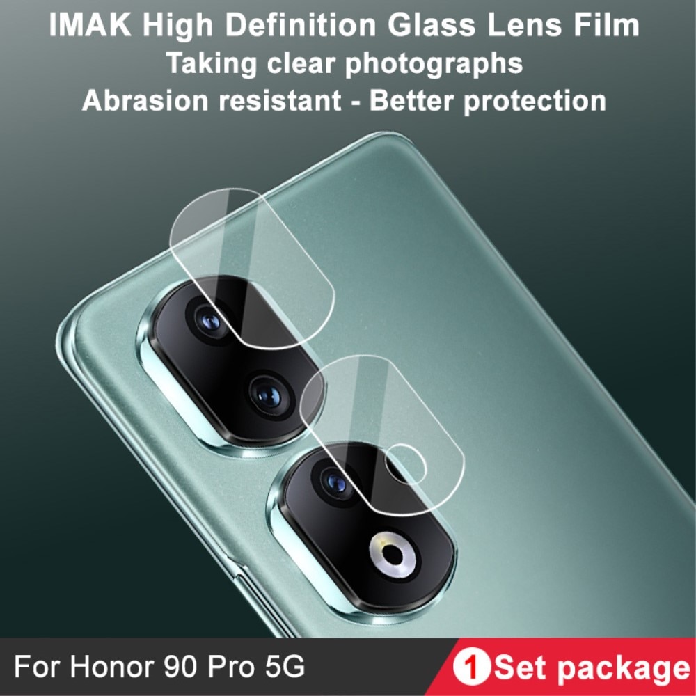 Protecteur de lentille en verre trempé 0,2 mm Honor 90 Pro, transparent