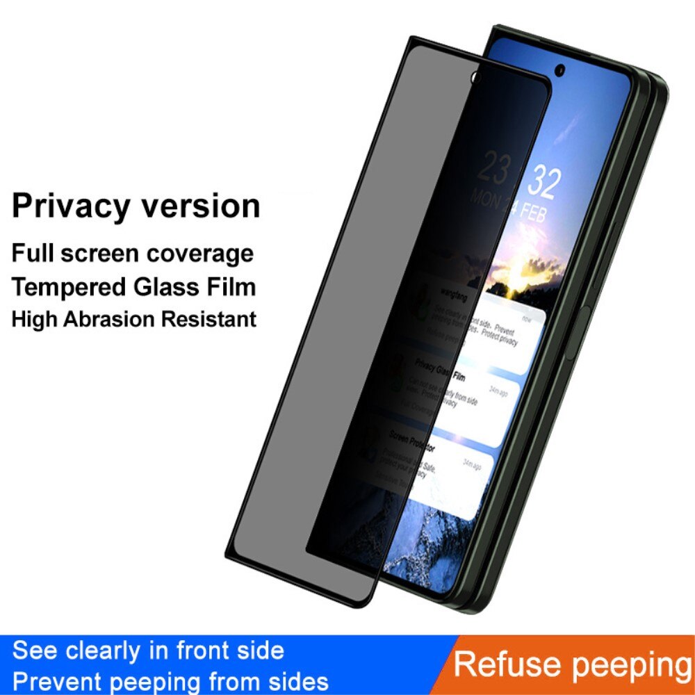 Protecteur d'écran complet de confidentialité en verre trempé Samsung Galaxy Z Fold 5
