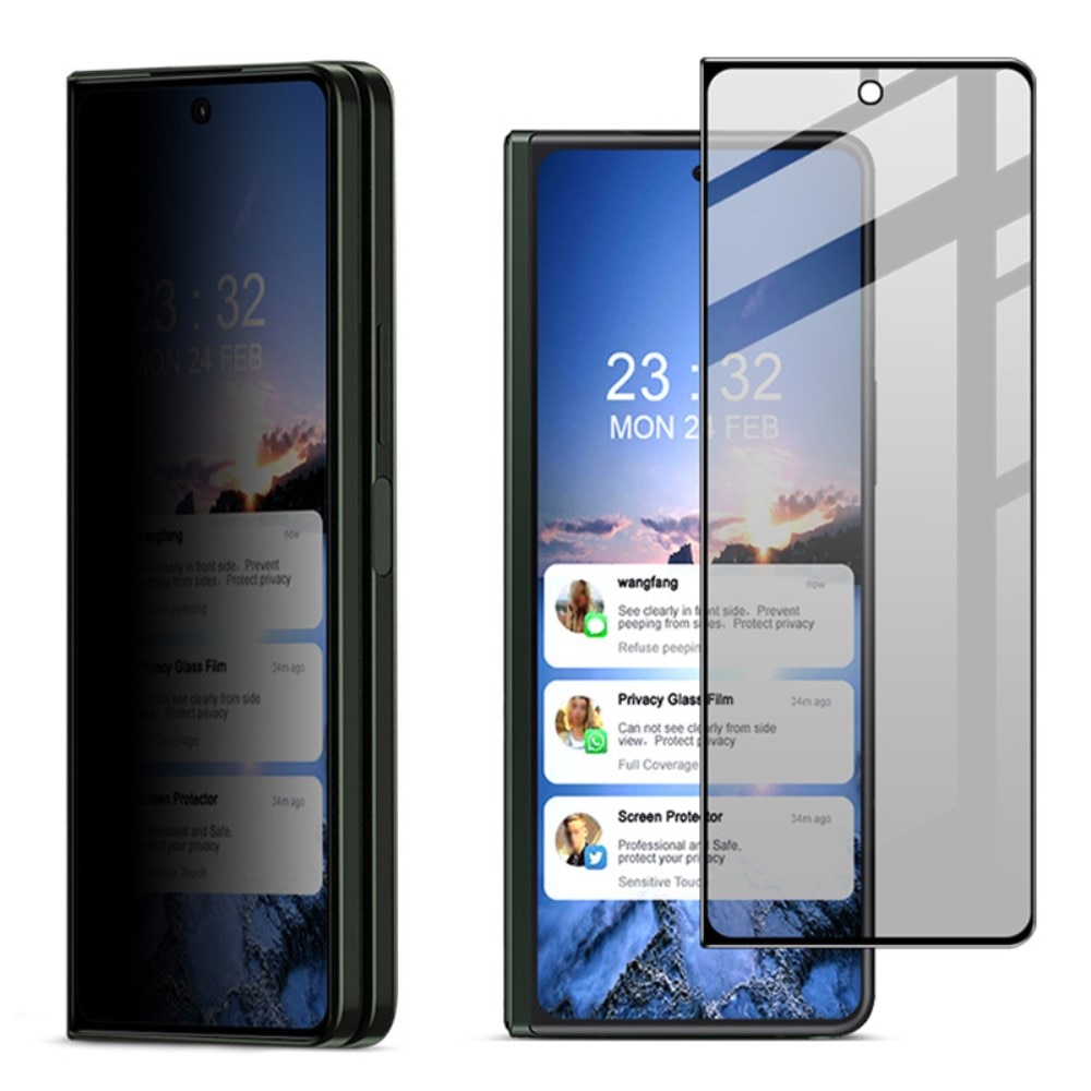 Protecteur d'écran complet de confidentialité en verre trempé Samsung Galaxy Z Fold 5