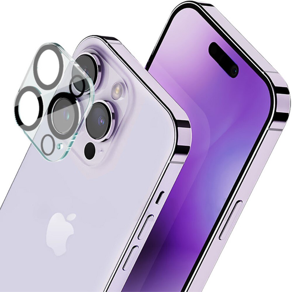 Protecteur de lentille en verre trempé 0,2 mm iPhone 15 Pro, Transparent