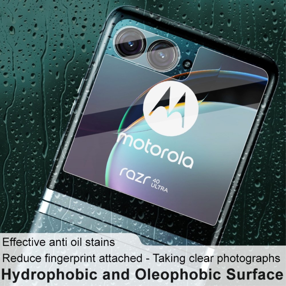 Protecteur d'objectif + Protection d'écran arriere en verre trempé Motorola Razr 40 Ultra