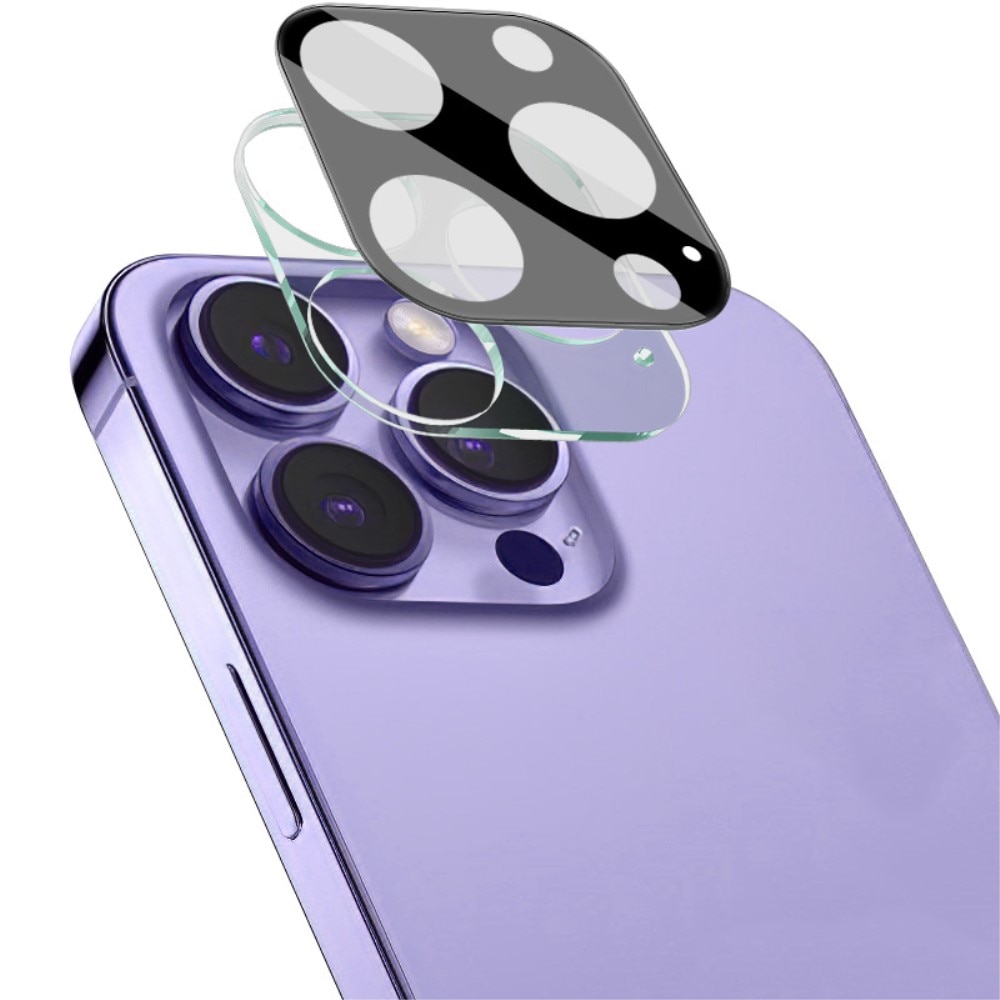 Protecteur de lentille en verre trempé 0,2 mm iPhone 15 Pro, noir