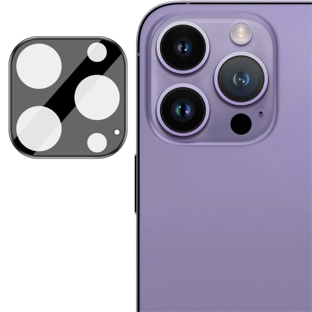 Protecteur de lentille en verre trempé 0,2 mm iPhone 15 Pro Max, noir