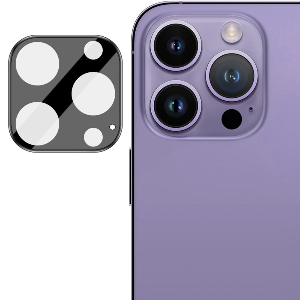 Protecteur de lentille en verre trempé 0,2 mm iPhone 15 Pro Max, Noir