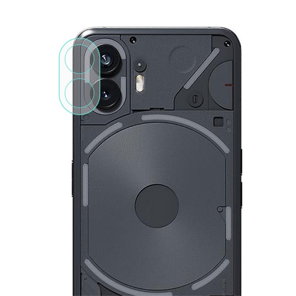 Protecteur d'objectif aluminium verre trempé Nothing Phone 2 Transparent