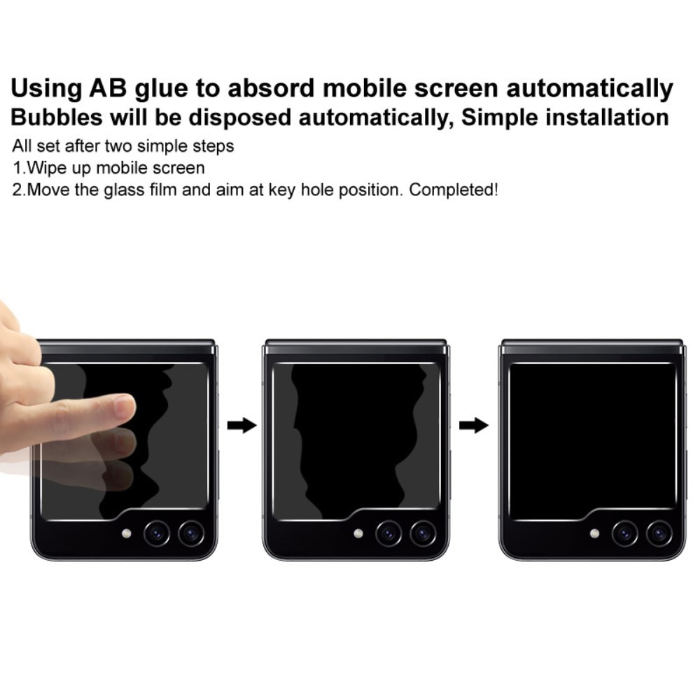 Protection d'écran arriere en verre trempé de confidentialité Samsung Galaxy Z Flip 5