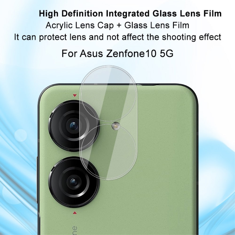 Protecteur de lentille en verre trempé 0,2 mm Asus Zenfone 10, transparent