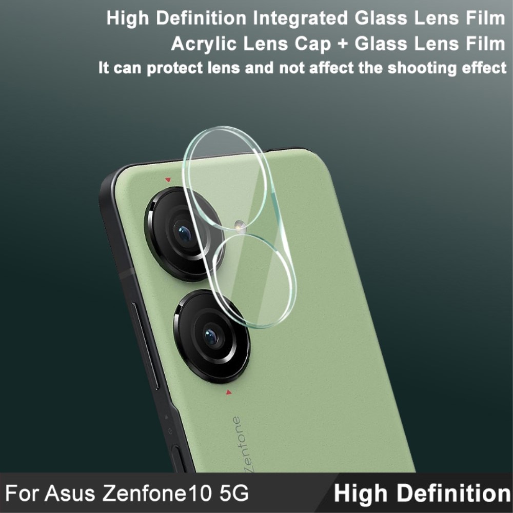 Protecteur de lentille en verre trempé 0,2 mm Asus Zenfone 10, transparent