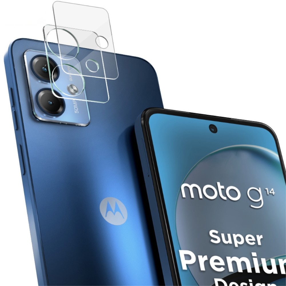 Protecteur de lentille en verre trempé 0,2 mm Motorola Moto G14, transparent