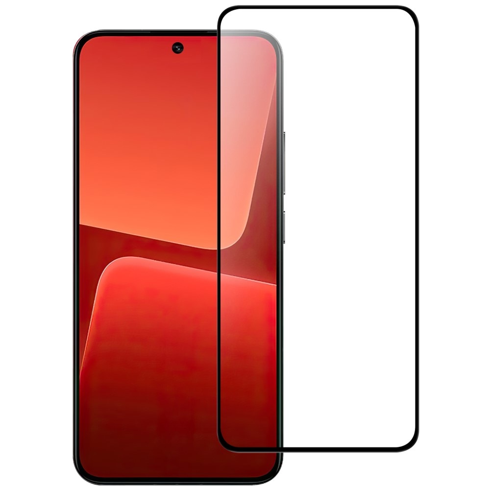 Protecteur d'écran complet verre trempé Xiaomi 13T Pro, noir