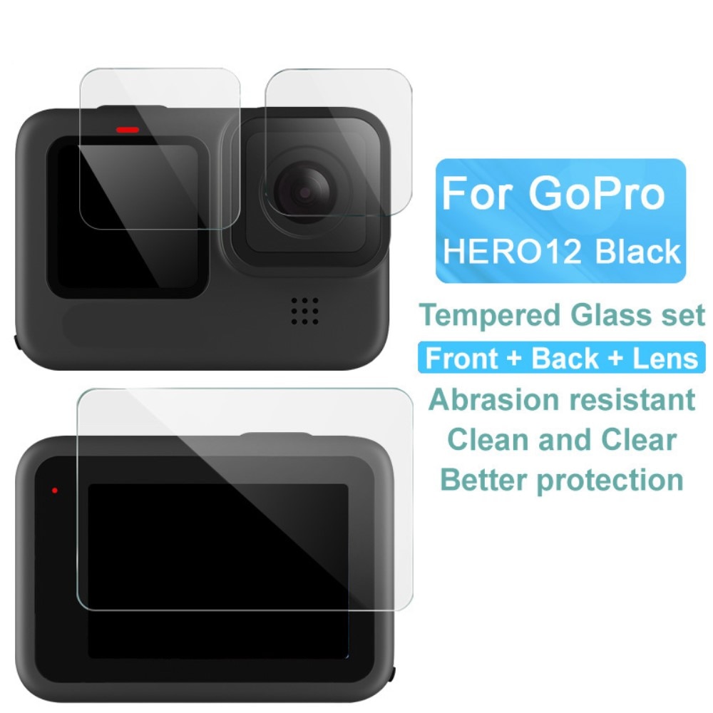 Verre trempé à couverture complète GoPro HERO12 Black