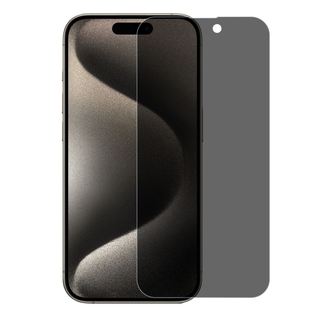 Protecteur d'écran de confidentialité en verre trempé iPhone 15 Pro Max