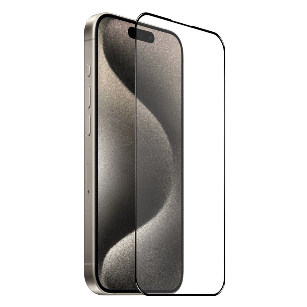 Protecteur d'écran complet verre trempé iPhone 15 Pro