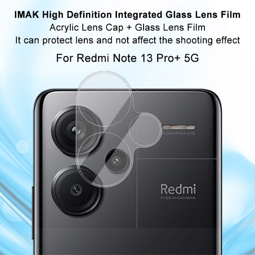 Protecteur de lentille en verre trempé 0,2 mm Xiaomi Redmi Note 13 Pro Plus, Transparent