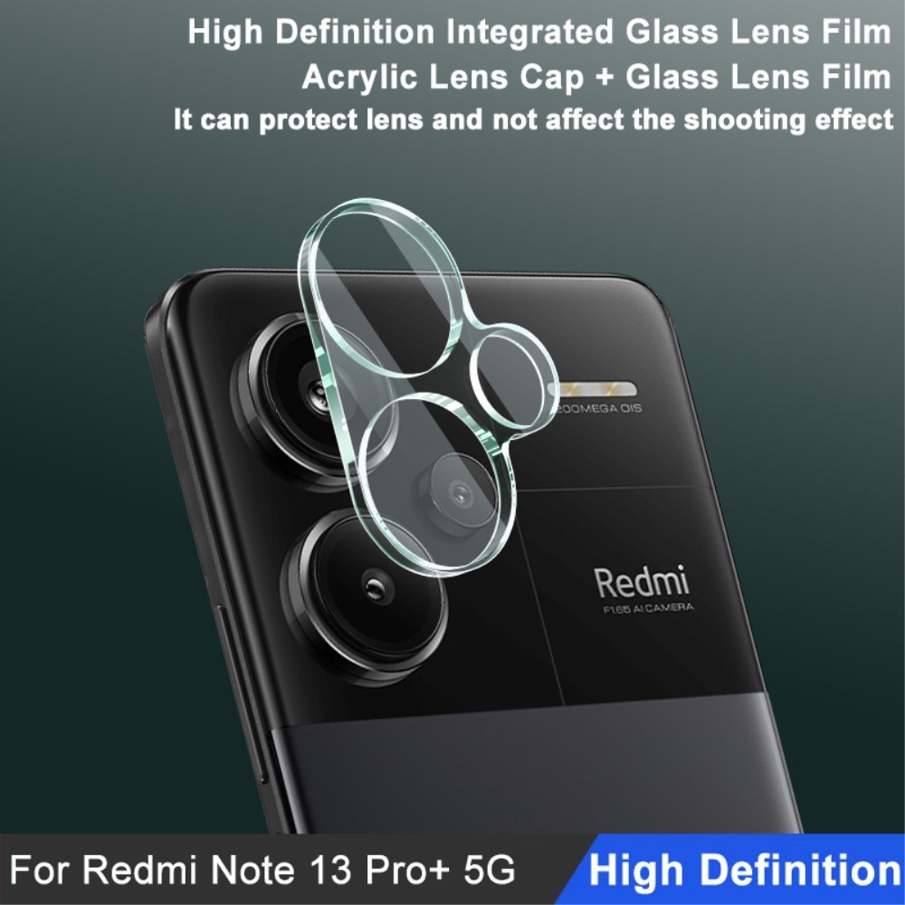 Protecteur de lentille en verre trempé 0,2 mm Xiaomi Redmi Note 13 Pro Plus, Transparent