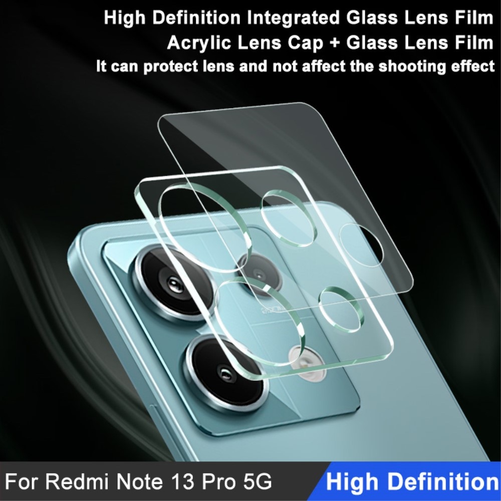 Protecteur de lentille en verre trempé 0,2 mm Xiaomi Redmi Note 13 Pro, transparent