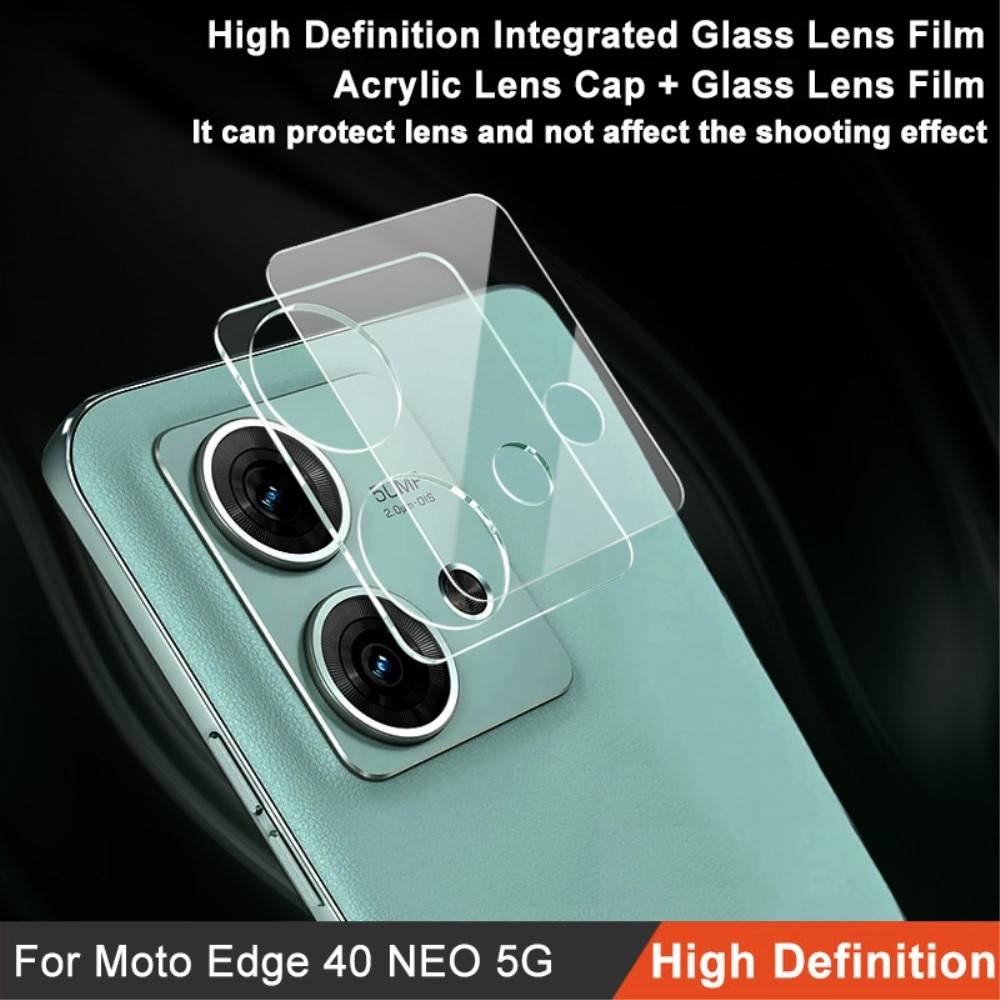 Protecteur de lentille en verre trempé 0,2 mm Motorola Edge 40 Neo, transparent