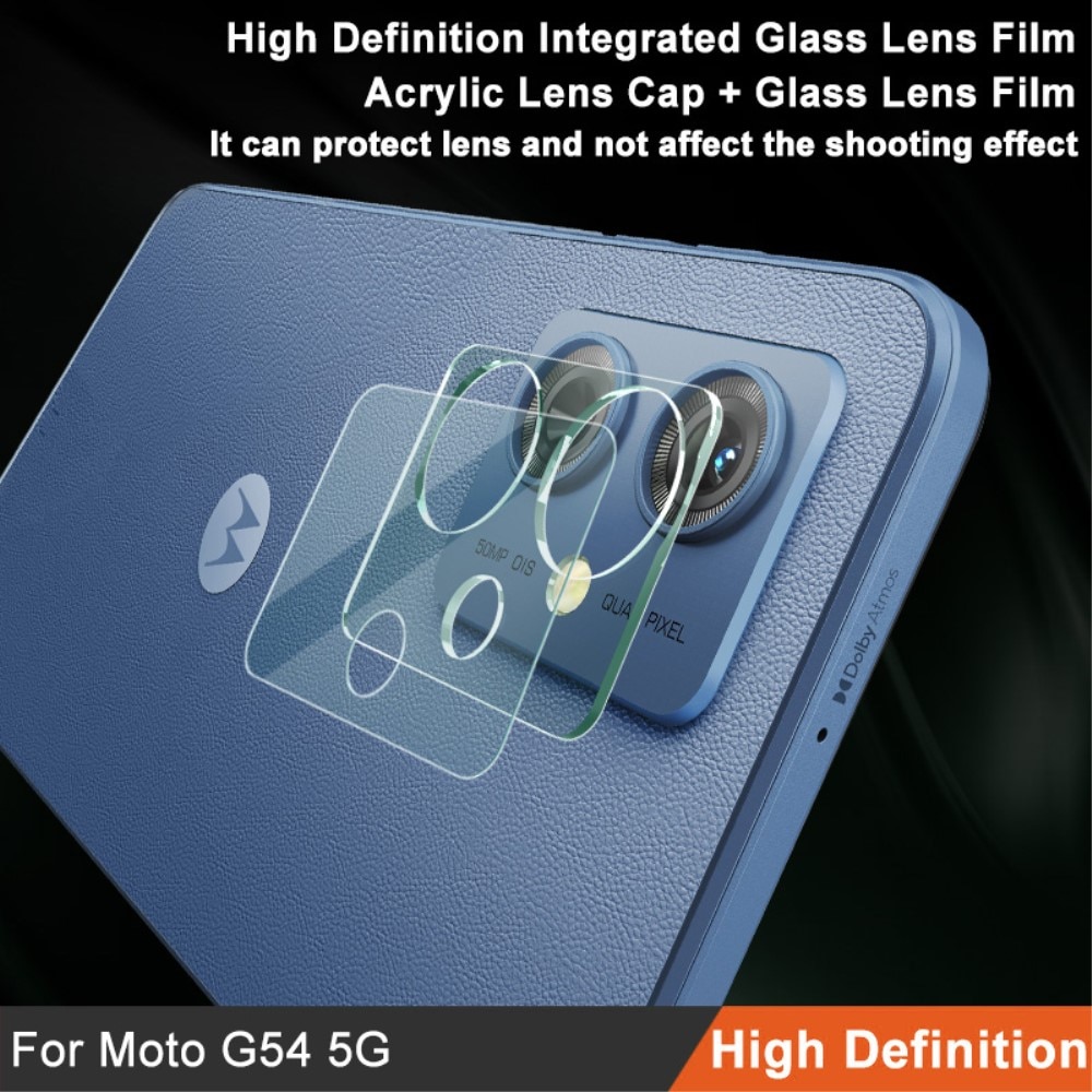 Protecteur de lentille en verre trempé 0,2 mm Motorola Moto G54, transparent